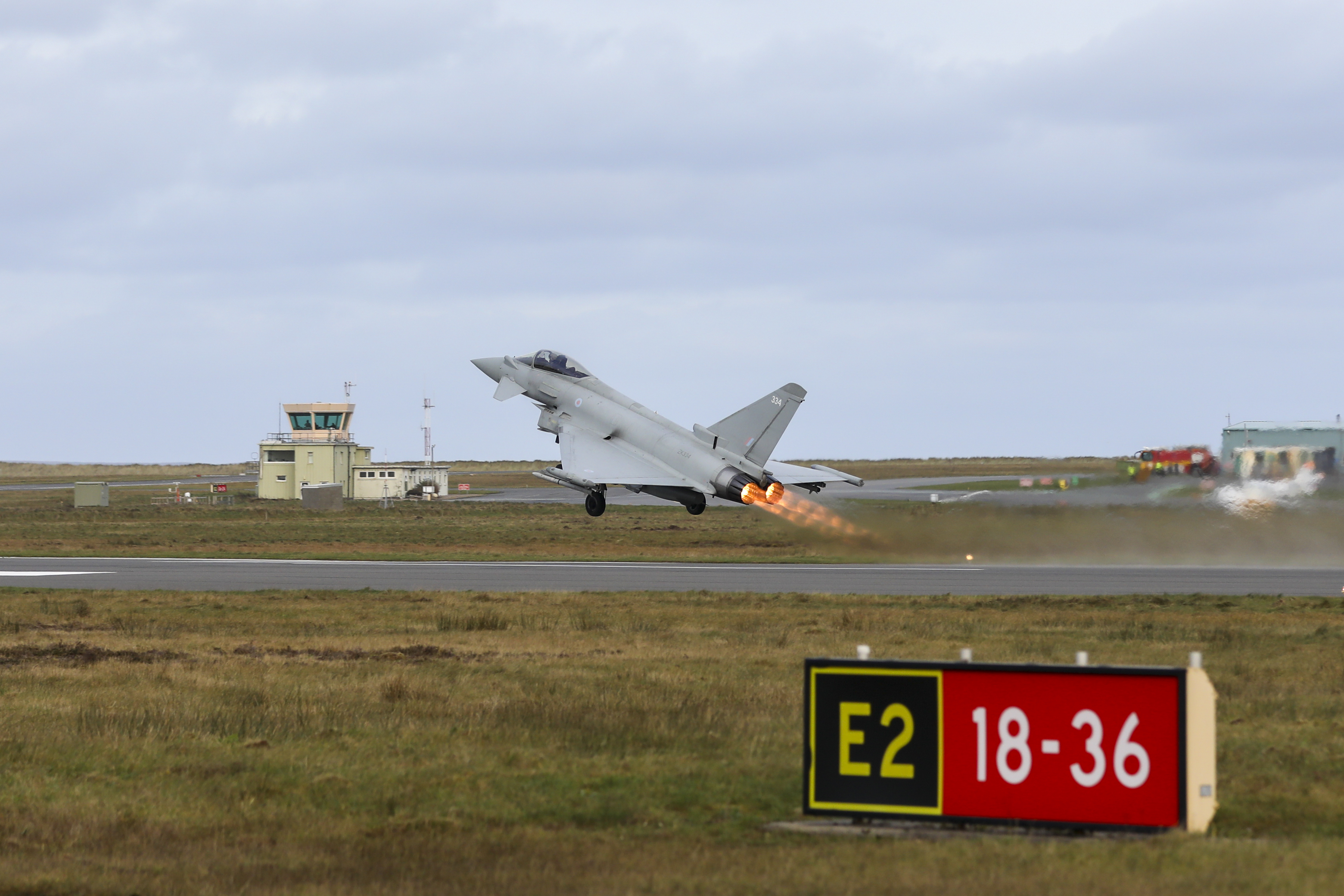 Typhoon taking off.